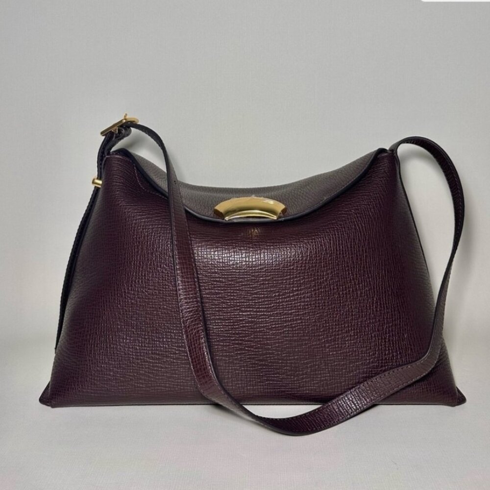 3.1 Phillip Lim Dark Brown Shoulder Bag with Gold Detail